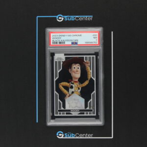 Woody 83 (10/10) Black Kaleidoscope - 2023 Disney 100 Chrome - PSA 7