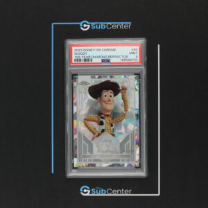 Woody 83 (047/100) 100-Year Diamond Refractor - 2023 Disney 100 Chrome - PSA 9